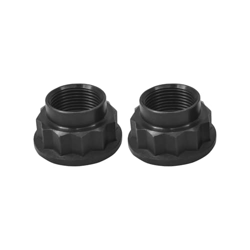 Mysttoo 2PCS Front Wheel Axle Shaft Nut Hub Driveshaft Nuts Compatible with Toyota Lexus Scion OEM 90177-22001 90080-17238 - Image 1