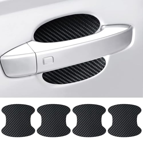 Buylogy® (Large) 4PCS Car Door Handle Scratch Protectors, Carbon Fiber Paint Scratch Protector Sticker Auto Door Paint Guard Car Door Cup Scratch Protection Films - Image 1