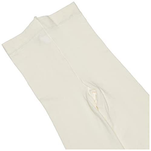 Jefferies Socks Girls 2-6x Pima Cotton Tights, Ivory, 4-6 Years - Image 3