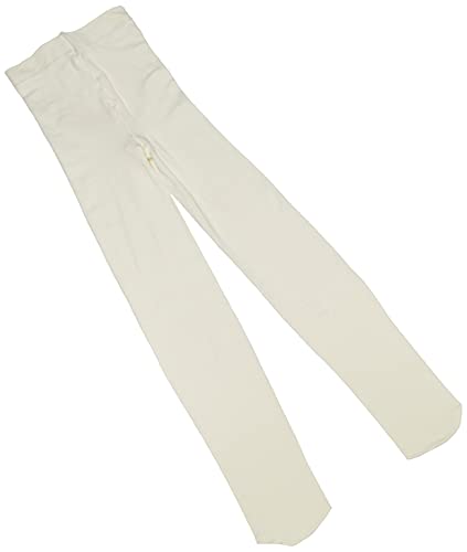 Jefferies Socks Girls 2-6x Pima Cotton Tights, Ivory, 4-6 Years - Image 2
