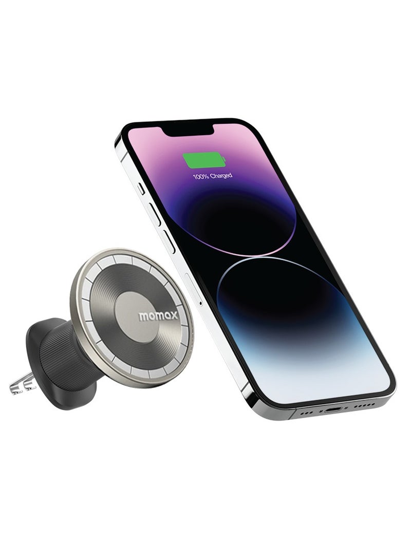 Momax MoVe Easy Magnetic Car Mount CM22L - Titanium - Image 1
