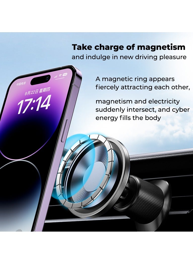 Momax MoVe Easy Magnetic Car Mount CM22L - Titanium - Image 4