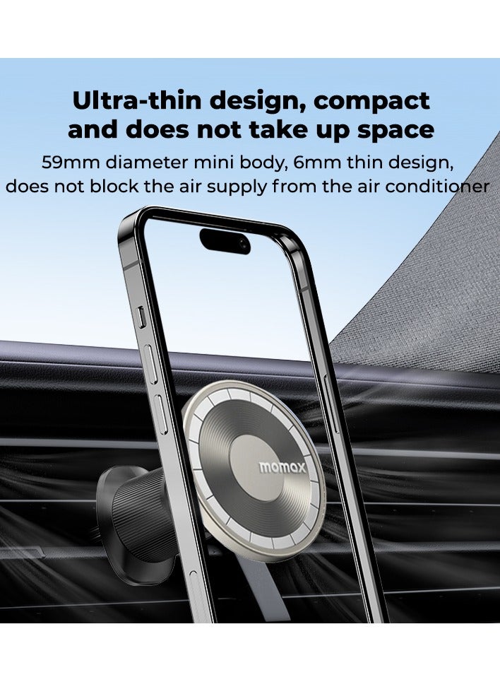 Momax MoVe Easy Magnetic Car Mount CM22L - Titanium - Image 5