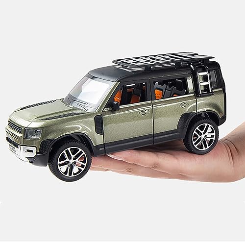 DEZICON 1:24 Defender Toy Cars for Kids Diecast Defender Metal Car Model Pull Back Toy Cars with Sound and Light Openable Door - Image 5