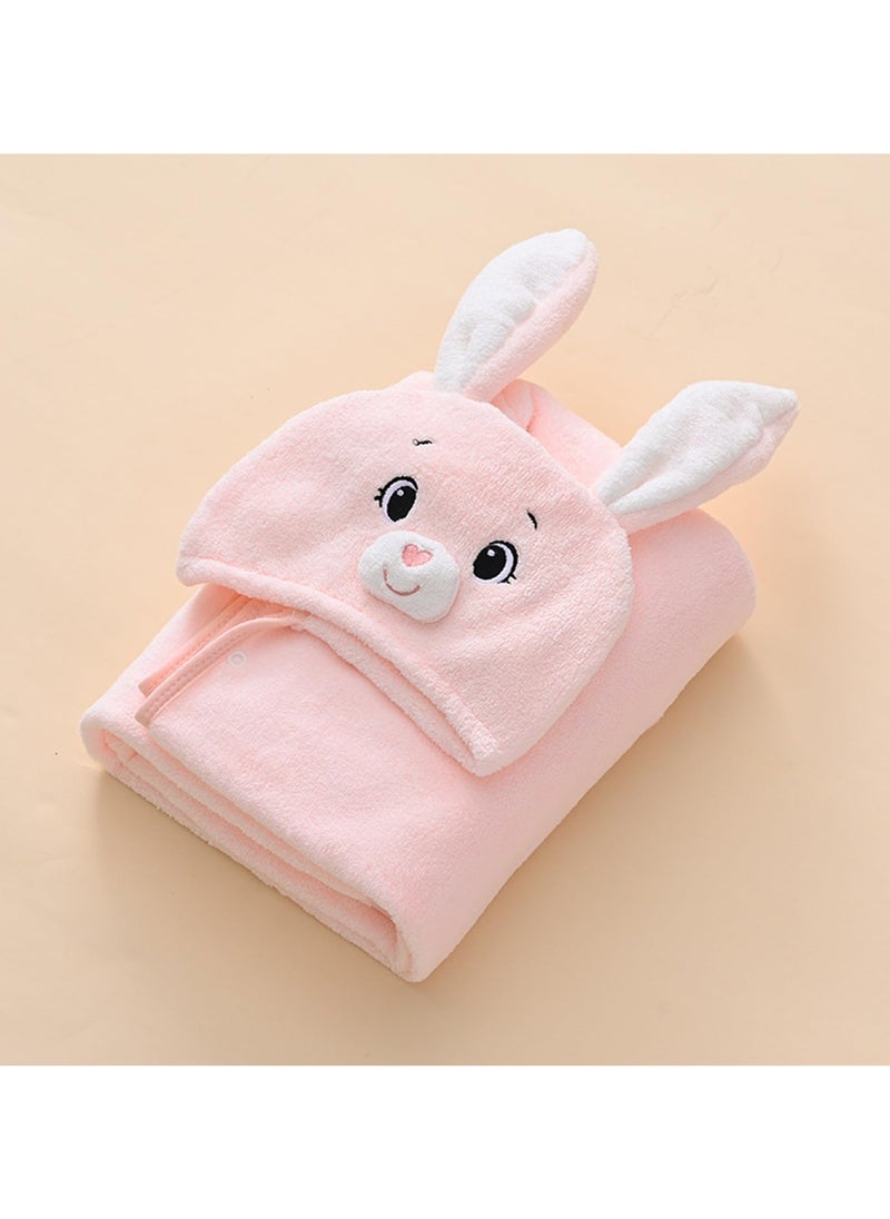 GNAFOTU Cotton Hooded Baby Towel, Cute Baby Bath Towel for Newborns, Infants, Toddlers, Baby Towels with Hood for Girls Boys 80 * 80CM  - Image 5