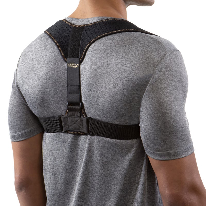 Copper Fit Health Unisex Posture Support, Adjustable,Black - Image 1