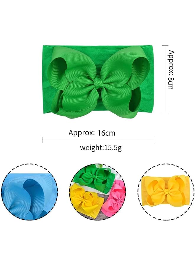 إيروريكس عصابات رأس وربطات شعر للبنات الصغار، 20 قطعة، عصابات رأس مرنة للغاية، إكسسوارات شعر ناعمة - Image 4