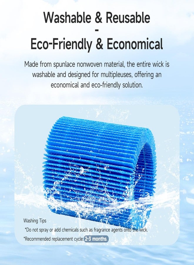 Harebery Upgrade Humidifier Replacement Filter Compatible with Canopy Bedside and Nursery Humidifier, Blue Spunlace Nonwoven Washable Filter, 4-Pack - Image 3