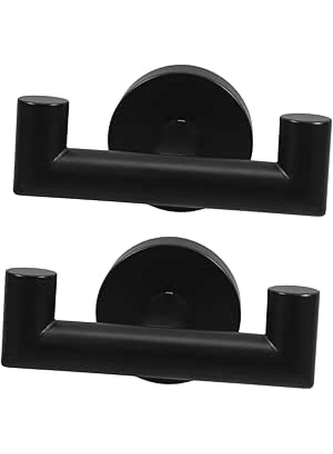 Stainless Steel 2 Pcs Bathroom Wall Towel Rack Dual Person Storage Space Saving Easy To Install Kitchen Towel Hanger - Image 1