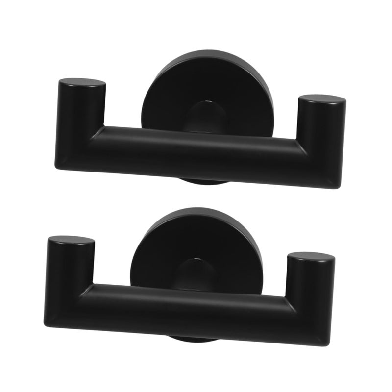 Stainless Steel 2 Pcs Bathroom Wall Towel Rack Dual Person Storage Space Saving Easy To Install Kitchen Towel Hanger - Image 2