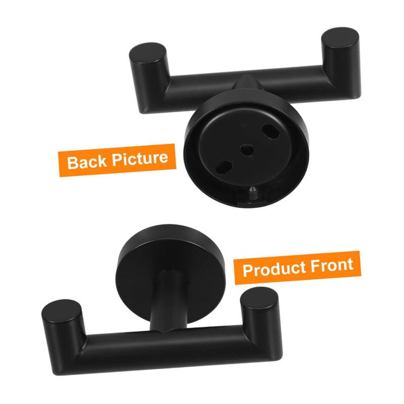 Stainless Steel 2 Pcs Bathroom Wall Towel Rack Dual Person Storage Space Saving Easy To Install Kitchen Towel Hanger - Image 4