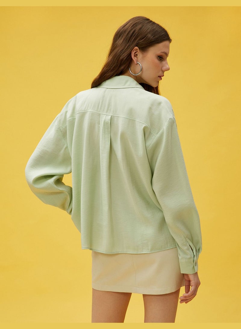 KOTON قميص مودال بأكمام طويلة وقصة مريحة - Image 4