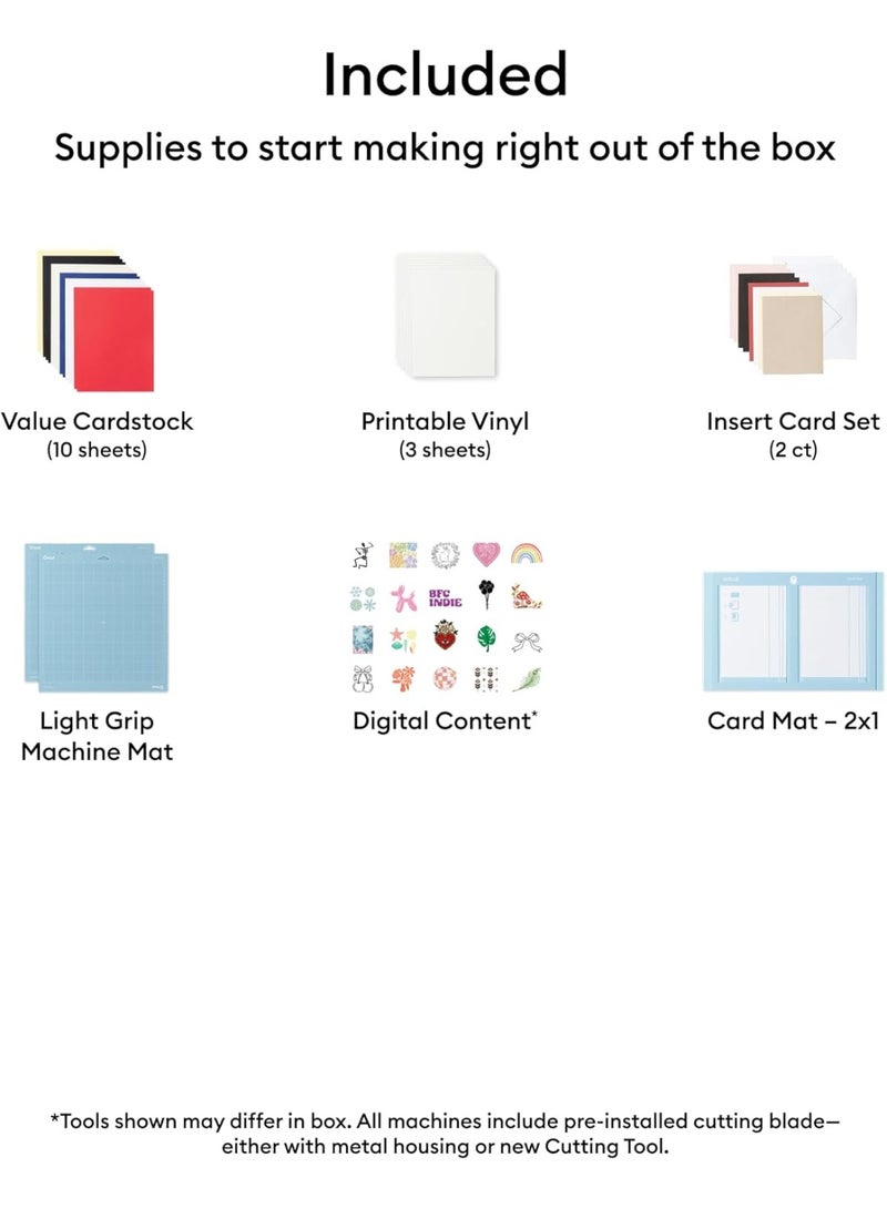 Cricut Explore® 5 Essential Bundle + Digital Content, Taupe - Precise Cutting Machine - Works with 100+ Materials - Sleek, Simplified Design - Includes Supplies for 65 Projects + Bonus Digital Content - Image 3