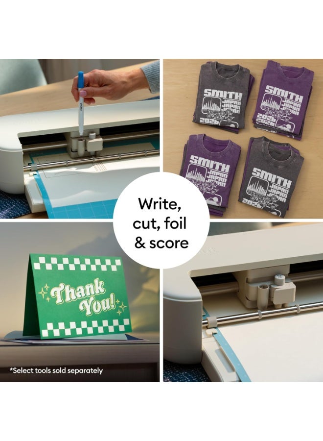 Cricut Explore® 5 Essential Bundle + Digital Content, Taupe - Precise Cutting Machine - Works with 100+ Materials - Sleek, Simplified Design - Includes Supplies for 65 Projects + Bonus Digital Content - Image 5