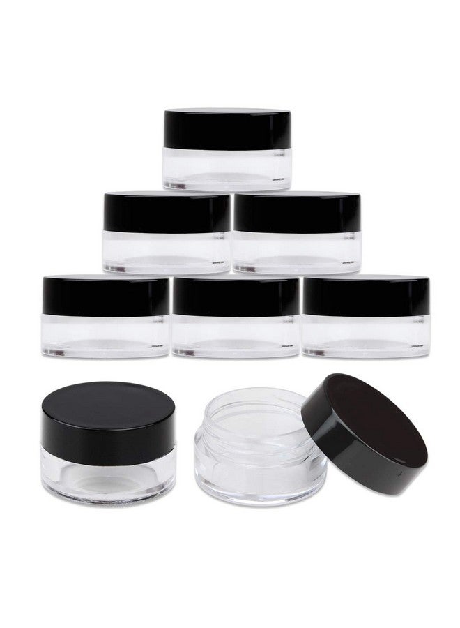 Beauticom 50 Jarsbeauticom Highgraded 5 Grams5 Ml Bpa Free Thick Clear Acrylic 100% No Leak Plastic Empty Containers With Black Lid For Cosmetic Lip Balm Beads Creams Lotion Liquids Sample Travel - Image 4
