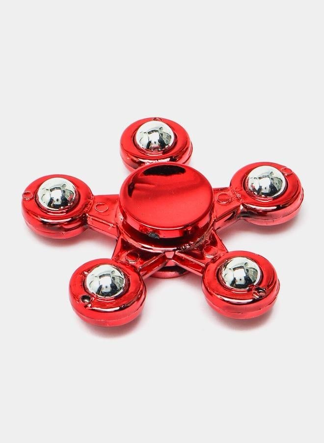 Finger focus game made of metal mixture of metal mixture to relieve pressure for children (red) - Image 1