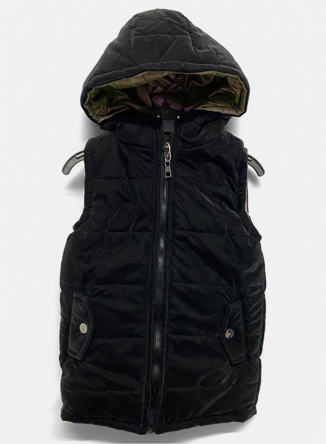gillet long double face