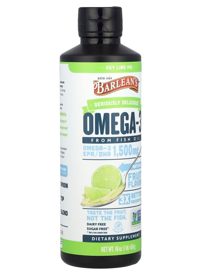 BARLEAN'S Seriously Delicious® Omega-3 From Fish Oil Key Lime Pie 16 oz (454 g)  - Image 2