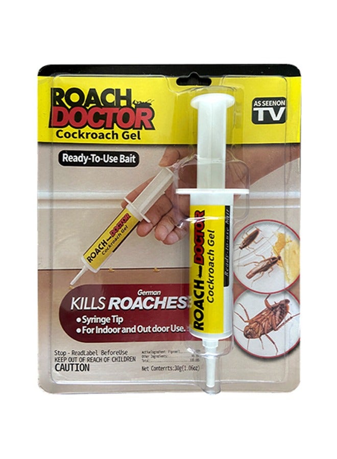 Roach Doctor Cockroach Gel, Ready To Use Bait, Natural Repellent for Cockroaches, Strong Cockroach Eliminator, Kitchen Household Cockroach Trap, for Indoor and Outdoor Use, 30g - Image 1