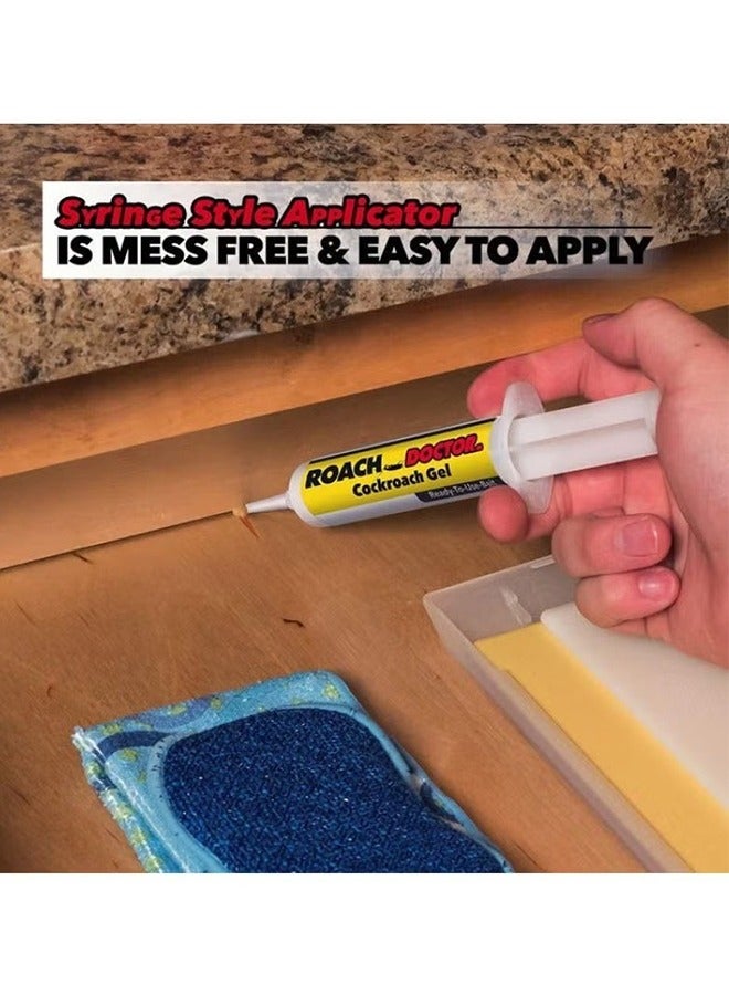 Roach Doctor Cockroach Gel, Ready To Use Bait, Natural Repellent for Cockroaches, Strong Cockroach Eliminator, Kitchen Household Cockroach Trap, for Indoor and Outdoor Use, 30g - Image 2