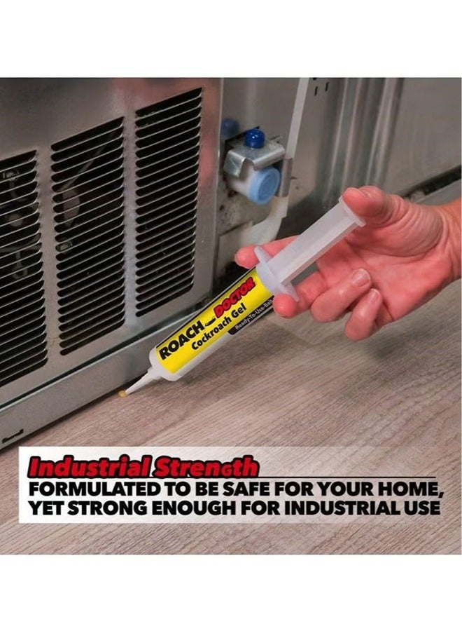 Roach Doctor Cockroach Gel, Ready To Use Bait, Natural Repellent for Cockroaches, Strong Cockroach Eliminator, Kitchen Household Cockroach Trap, for Indoor and Outdoor Use, 30g - Image 4