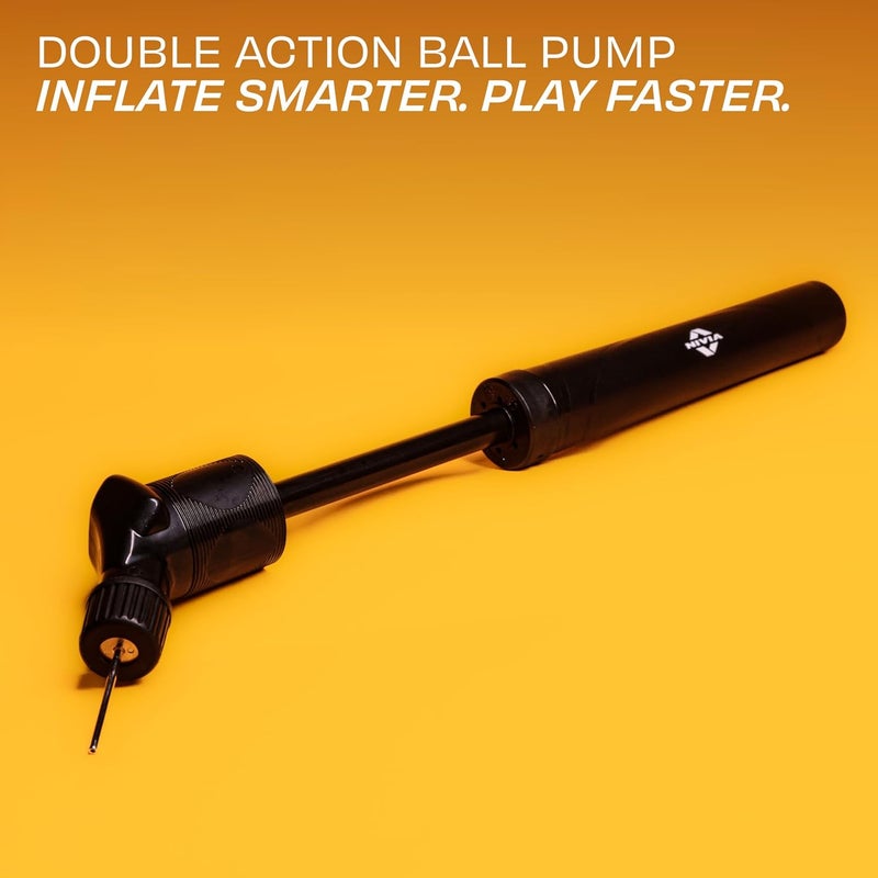 Nivia Double Action Ball Pump - Black - Image 2