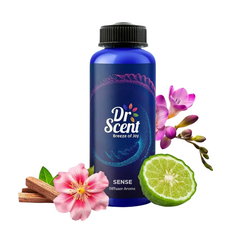 Dr Scent Dr Scent Diffuser Aroma Sense (1000ml)- Bergamot, Nectarin, Jasmine, Freesia, Amber and Sandalwood Fragrance | Made in UK | Perfect for Offices, Homes, Shops, Hotel Rooms & Big Lobbies