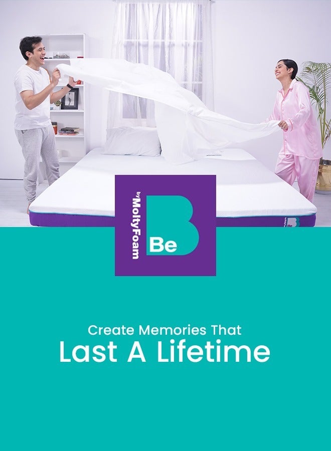 MoltyFoam Be by Molty | King | Thickness 8 Inches | Redefining Comfort | Premium Quality Foam for Luxury Sleep | Easy Assemble 200x180x20 Cm | Fully Expands in 48-72 Hours - Image 4