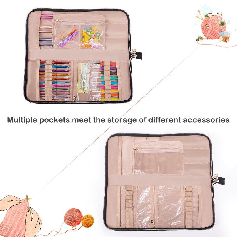 MYBAGZING Knitting Needles & Crochet Hook Case - Empty (up to 14 Inches) - Knitting & Crochet Accessories Organizer - Image 5