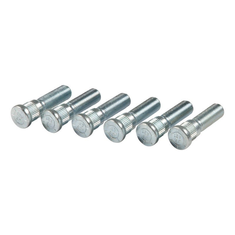 Lippert Replacement Wheel Lug Studs for 2000 to 7000lb Trailer Axle Capacities with 1220 UNF Thread Size 2 Length from Underhead to End 0617 Spline 077 Head 6Pack 2023134013