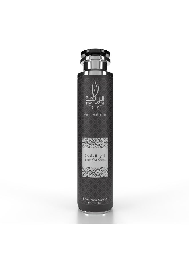 فخر معطر الهواء – 300 مل | معطر غرف خفيف وطويل الأمد | رائحة البرغموت، الزهور والمسك الفانيليا | نظافة أنيقة ومنعشة يومياً