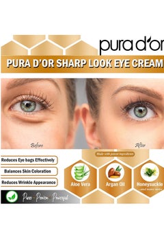 Pura d'or PURA D'OR Sharp Look Eye Cream (1.7oz) Youth-Enhancing Eye Cream For Firm Lift and Reduced Appearance of Wrinkles and Fine Lines, Puffiness and Under Eye Bags With 24K Gold  - Image 4