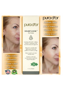 Pura d'or PURA D'OR Sharp Look Eye Cream (1.7oz) Youth-Enhancing Eye Cream For Firm Lift and Reduced Appearance of Wrinkles and Fine Lines, Puffiness and Under Eye Bags With 24K Gold  - Image 5