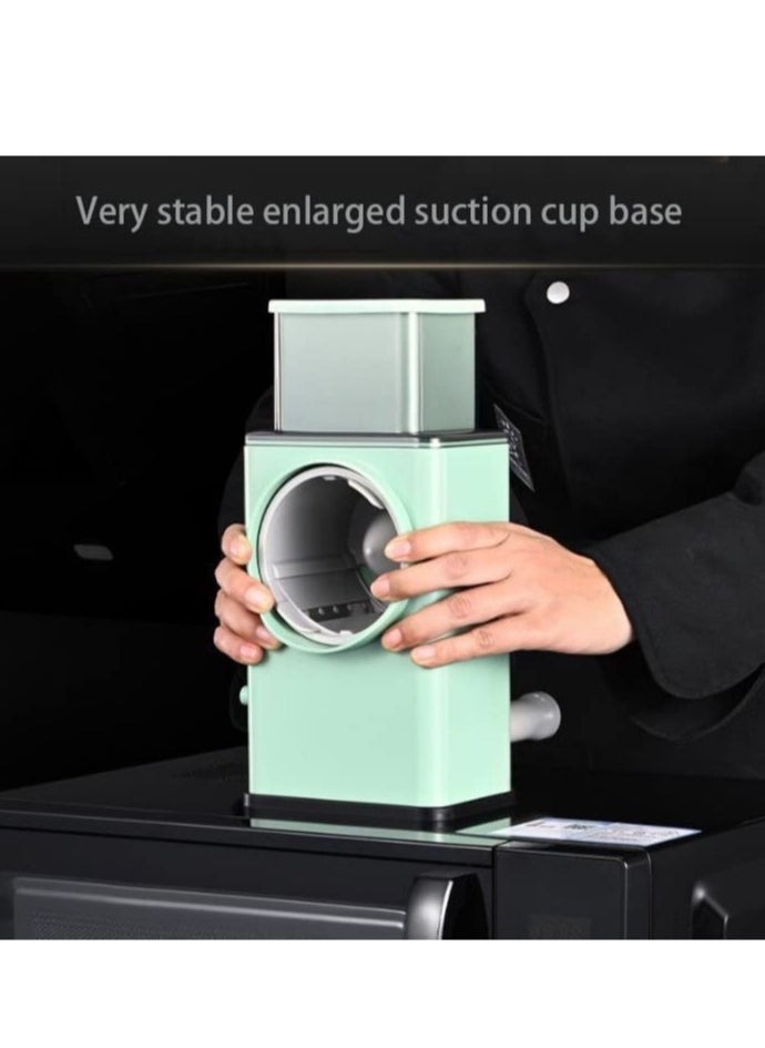 ELTRAZONE vege-cutter1x20 Multifunctional Vegetable Grater Fruit Vegetable Slicer Easy Clean 4 in 1 Adjustable Handheld Vegetable Slicer Spiral Drum Slicer Assorted, 1x20  - Image 2