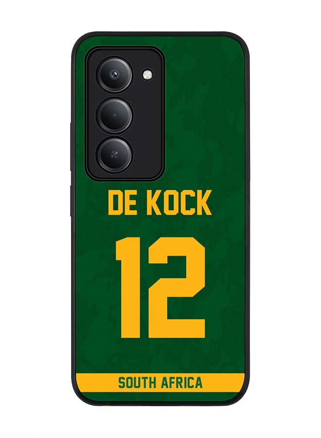 Stylizedd For Xiaomi Redmi 15 5G Case,Slim fit Camera Protection, Shockproof Thin Phone cover  - South Africa Quinton de Kock, Jersey No 12 - Image 1
