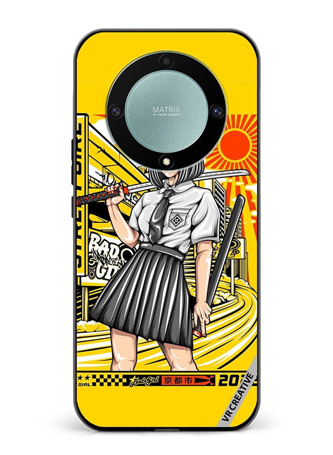 VR CREATIVE Protective Case Cover For Honor X9b Samurai School Girl Design Multicolour - Image 1