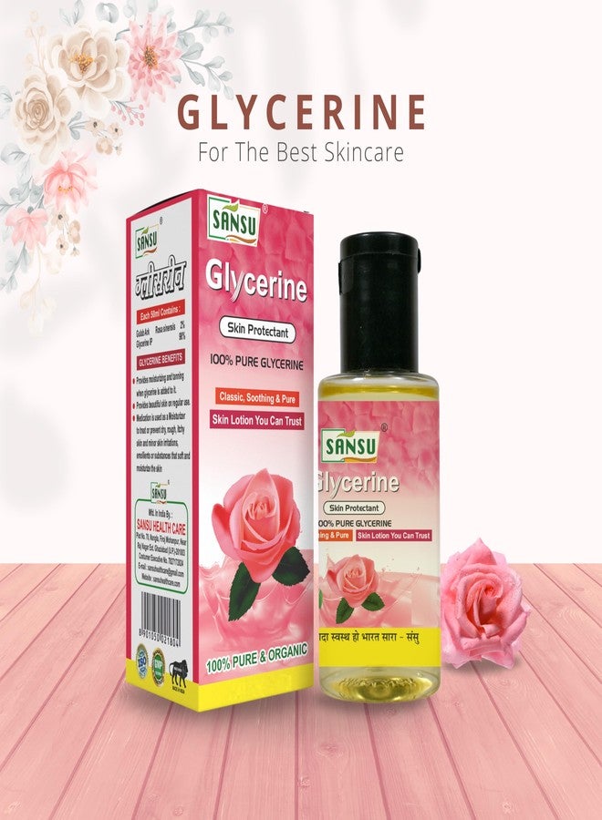 Sansu Glycerin Natural oil 100ml With Arandi ka Tel 50ml (Pack of 2) - Image 2