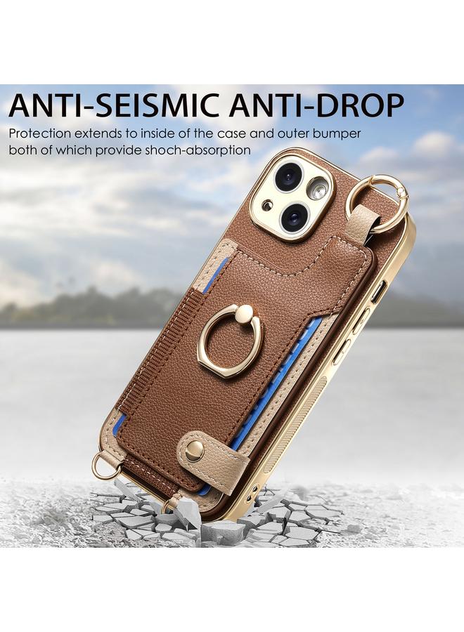 S-TOP Case For iPhone 11 Pro Max Fashion Ring Card Bag Phone Case with Hang Loop - Image 4