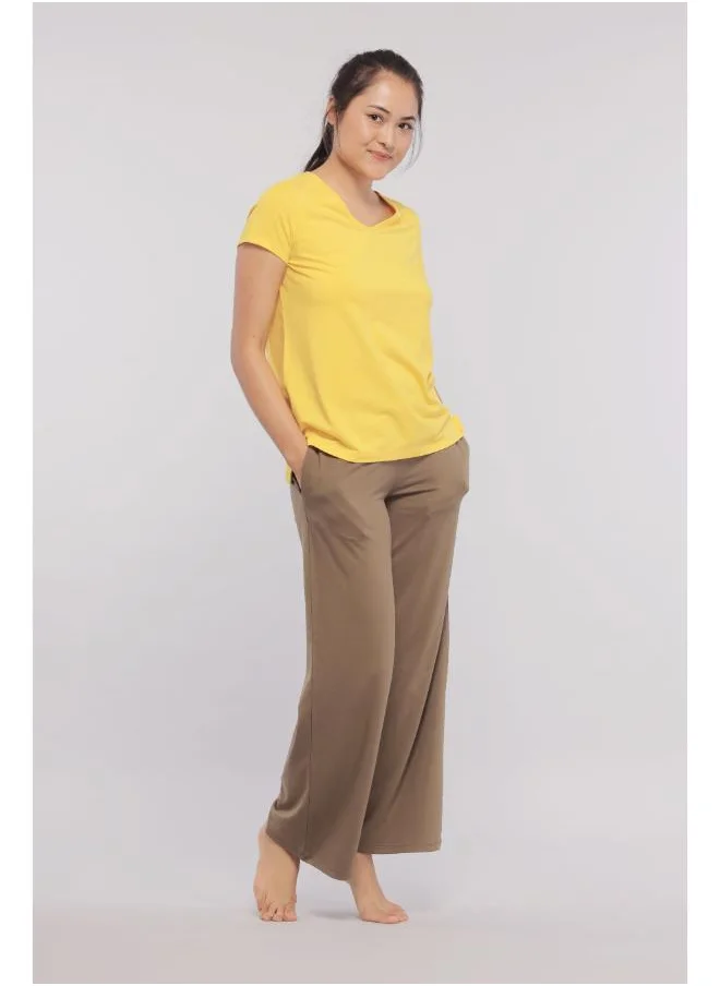 NeceSera Military Olive Flared Supima Lounge Set
