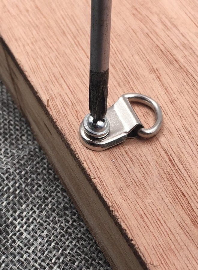 Comdox D Ring Picture Hangers 100-Pack Pro Quality Heavy Duty Picture Hooks with Screws, Picture Frame Hardware - Image 5