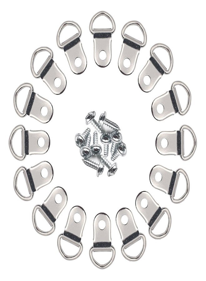Comdox D Ring Picture Hangers 100-Pack Pro Quality Heavy Duty Picture Hooks with Screws, Picture Frame Hardware - Image 1