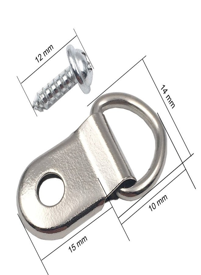 Comdox D Ring Picture Hangers 100-Pack Pro Quality Heavy Duty Picture Hooks with Screws, Picture Frame Hardware - Image 3