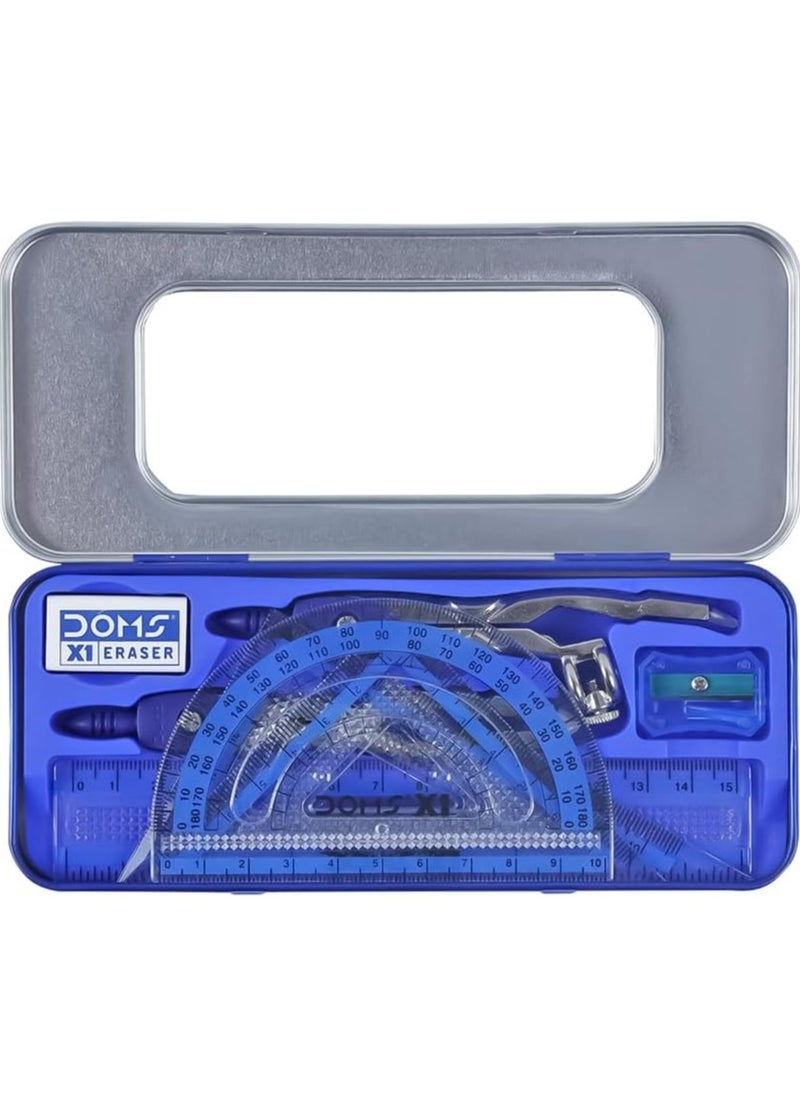 DOMS X1 Premium Mathematical Instrument Box – Geometry Drawing Set with Compass, Protractor & Scale - Image 3