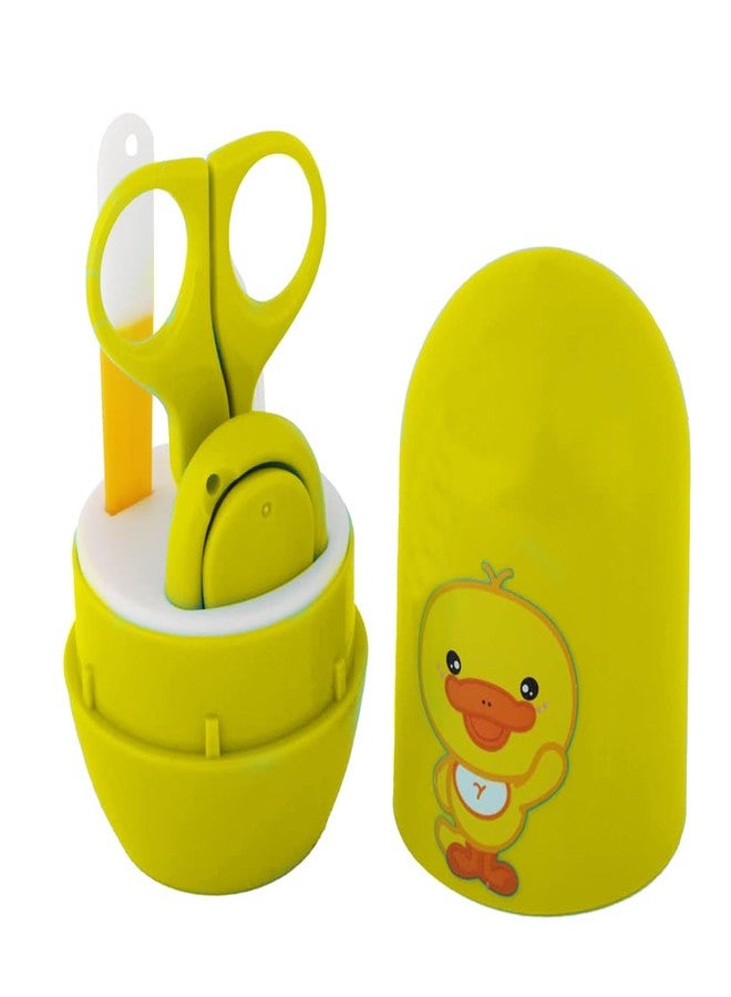 Alya The Cheeky Kidzz Baby Grooming Nail Manicure & Pedicure Cutter Safety Kit 4 in 1 Combo with Cute Printed Portable Travel Protective Case for Toddlers/Infants/New Borns(0 Months+)(Yellow Duck) - Image 2