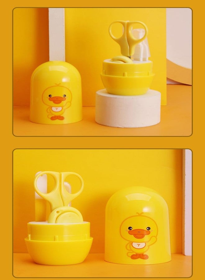 Alya The Cheeky Kidzz Baby Grooming Nail Manicure & Pedicure Cutter Safety Kit 4 in 1 Combo with Cute Printed Portable Travel Protective Case for Toddlers/Infants/New Borns(0 Months+)(Yellow Duck) - Image 5