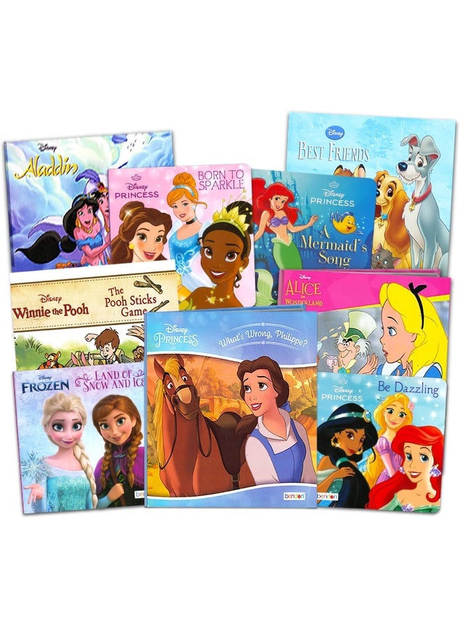 Disney FROZEN مجموعة كتب ديزني فروزن للأميرات ~ 7 حزمة من الكتب للأميرات للأطفال الصغار - Image 1