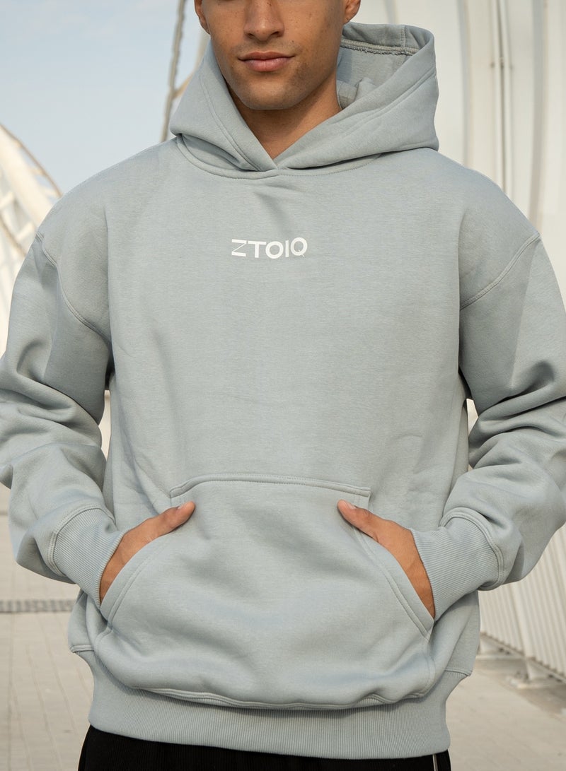 زتويق ZTOIQ Oversized Drop Fit Hoodie for Unisex – 100% Cotton Relaxed Fit Fleece Knit, Stylish & Comfortable - Image 2