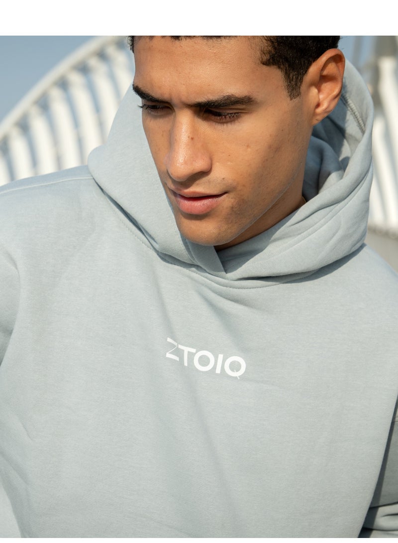 زتويق ZTOIQ Oversized Drop Fit Hoodie for Unisex – 100% Cotton Relaxed Fit Fleece Knit, Stylish & Comfortable - Image 4