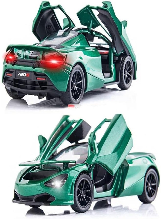 AHBHT Kids Model 1:32 Mc-Laren 720s Die Cast Metal Car Pull Back Action Opening Doors with Realistic Engine Sound Lights Toy Car Gift for Boys - Multi - Image 4