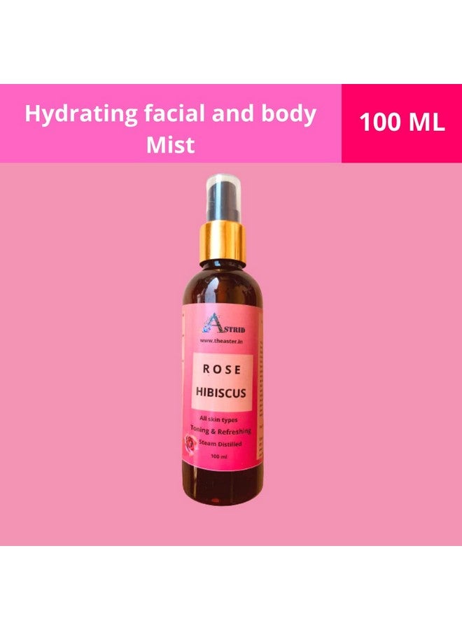 Astrid Rose and Hibiscus Mist, Pure floral water, Toner & refreshing mist, No Parabens and sulphate - Image 2